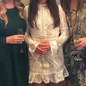 Open back lace dress